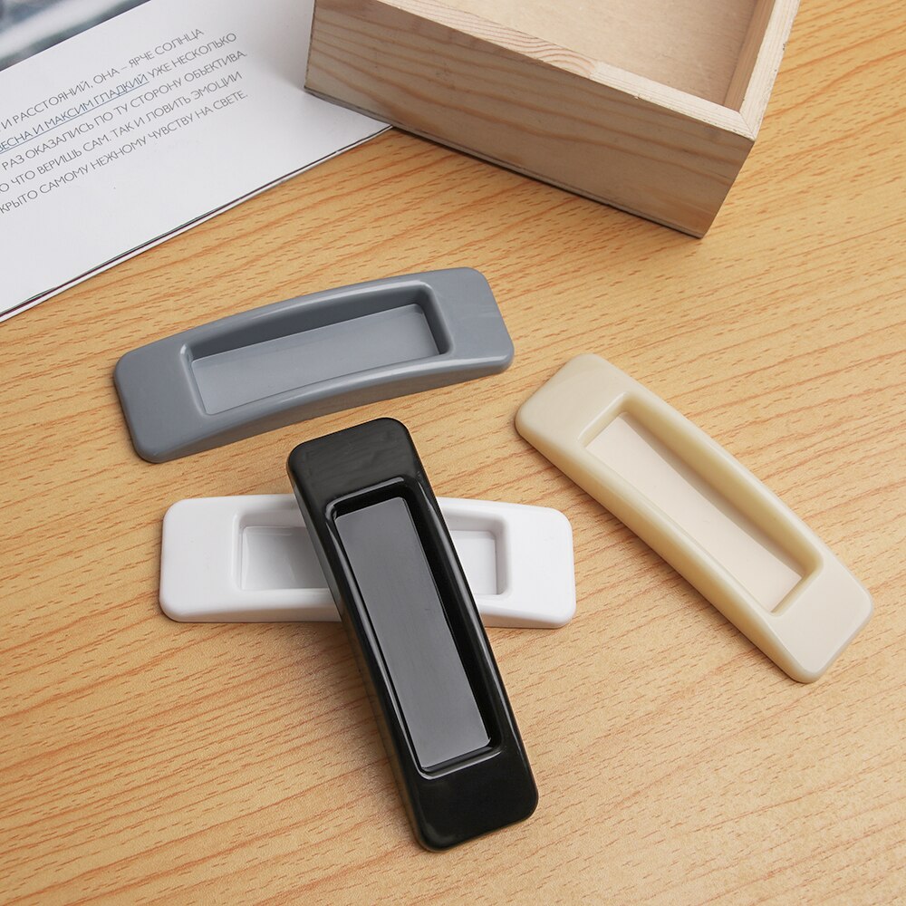 1 para samoprzylepne klamki robić drzwi plastikowa wielofunkcyjna szafa ciągnie gałka robić szafki szafka pochwyty elementy meblowe