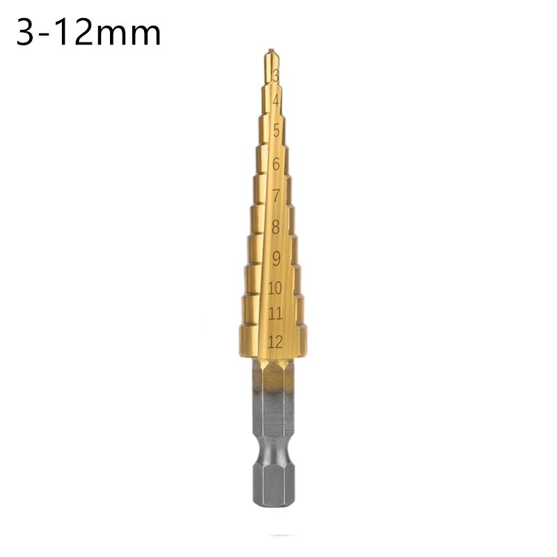 3-12mm 4-12mm 4-20mm hss suora ura poranterä metalli nopea teräs puureikä leikkuri kartiopora puuntyöstötyökalut: 3-12