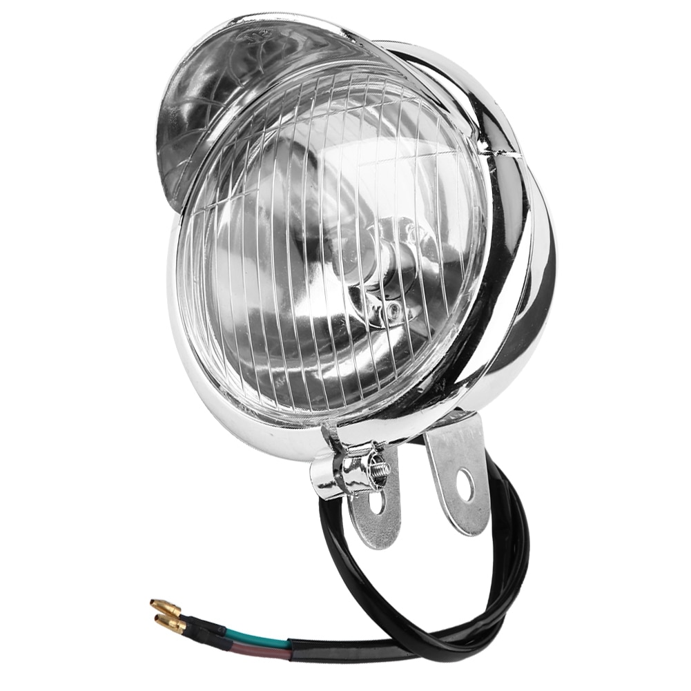 Motorfiets Universele DC 12V Retro Mistlampen Koplamp Lamp Moto Werken Spot Light Head Lamp Wit Auto Koplamp