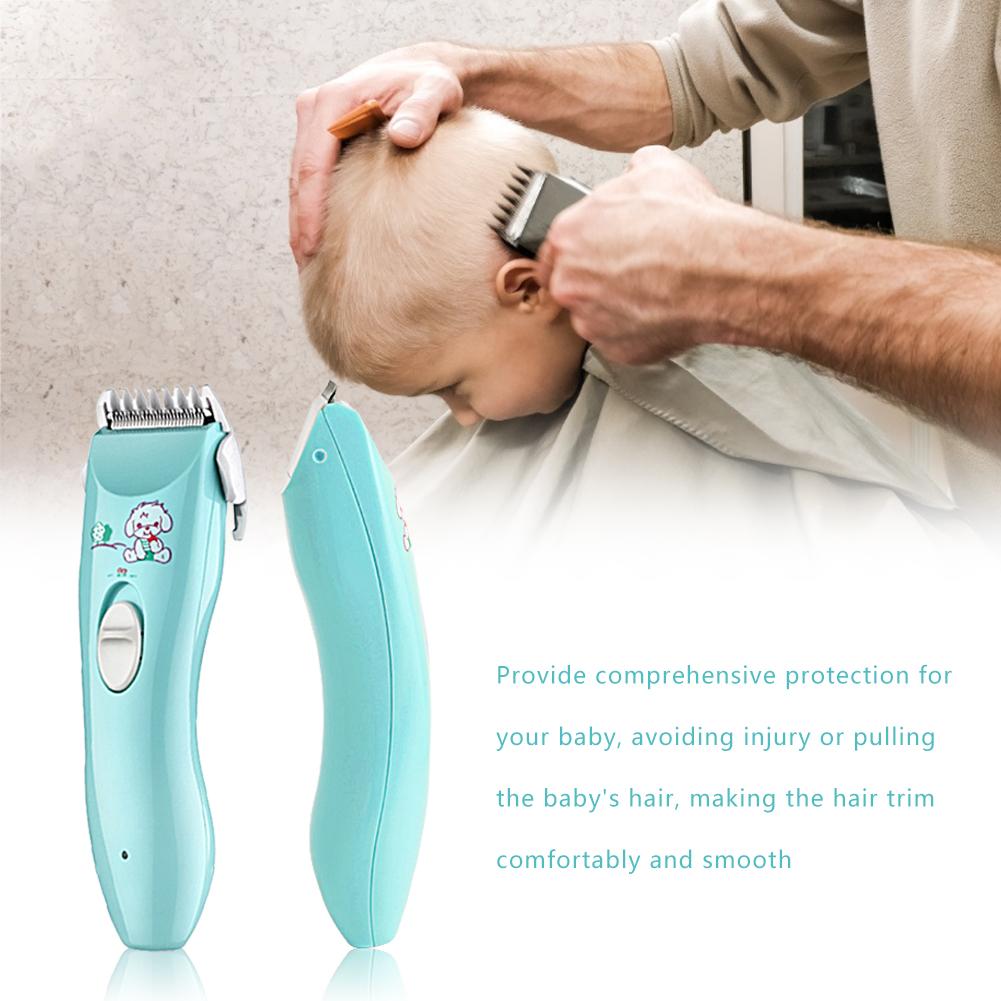 Bebê clipper de cabelo exigível crianças aparadores de cabelo à prova dcordless água profissional sem fio clippers de cabelo do bebê silencioso crianças pet cabelo shaver