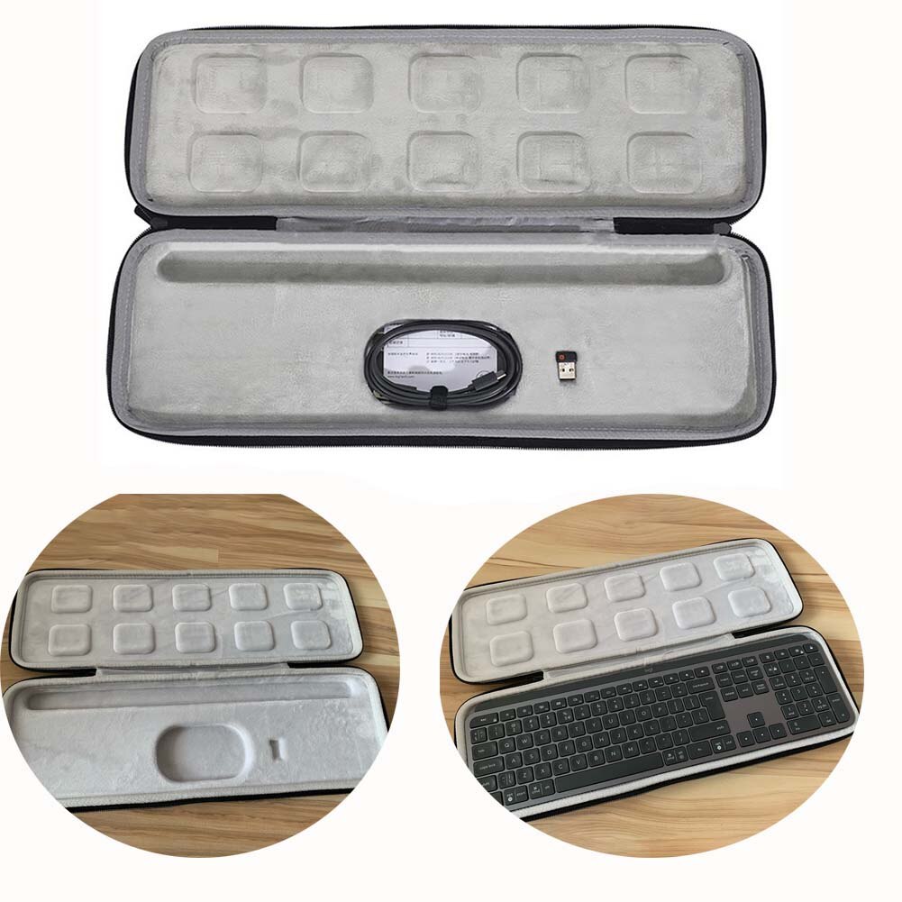 Harte Tastatur Lagerung tragen Fall Wasserdicht EVA Schutz Tasche Fällen Für Logitech MX Schlüssel Erweiterte Drahtlose Tastatur