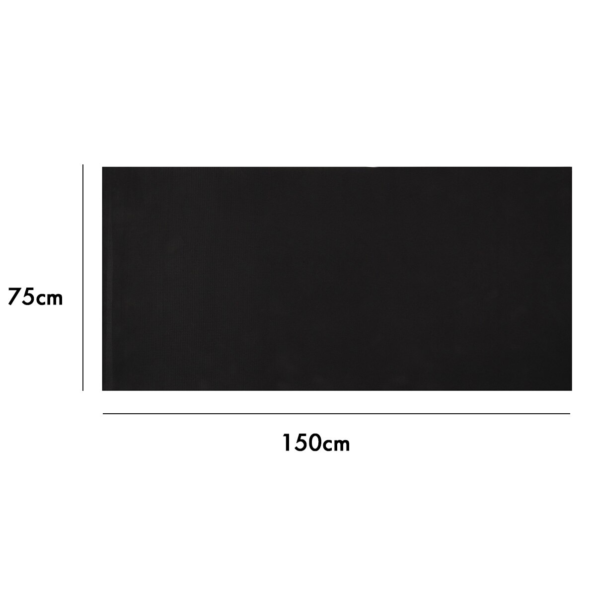 1500x75mm Exercise Mat Gym Fitness Equipment For Treadmill Bike Protect Floor Mat Running Machine Shock Absorbing Pad Black