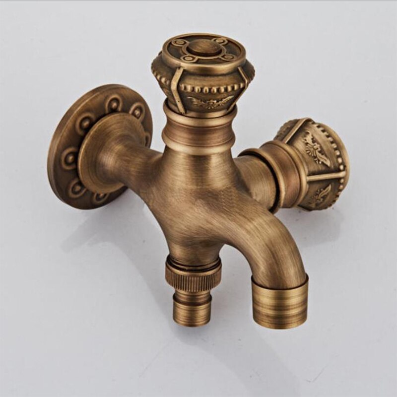Bidet Kranen Antiek Messing Badkamer Douche Blow-Fed Spuitpistool Nozzle Wc Bidet Kraan Enkel Koud Water Kranen Bad kraan