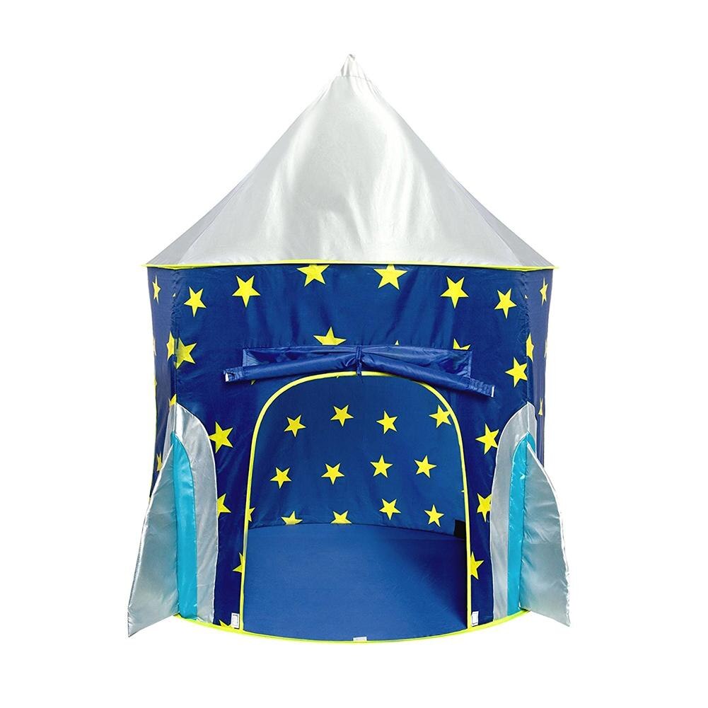 Children's Tent Folding Baby House Star Rocket Castle Projection Rocket Ship Play Tent Spaceship Playhouse Ocean Game Ball Pool: Default Title