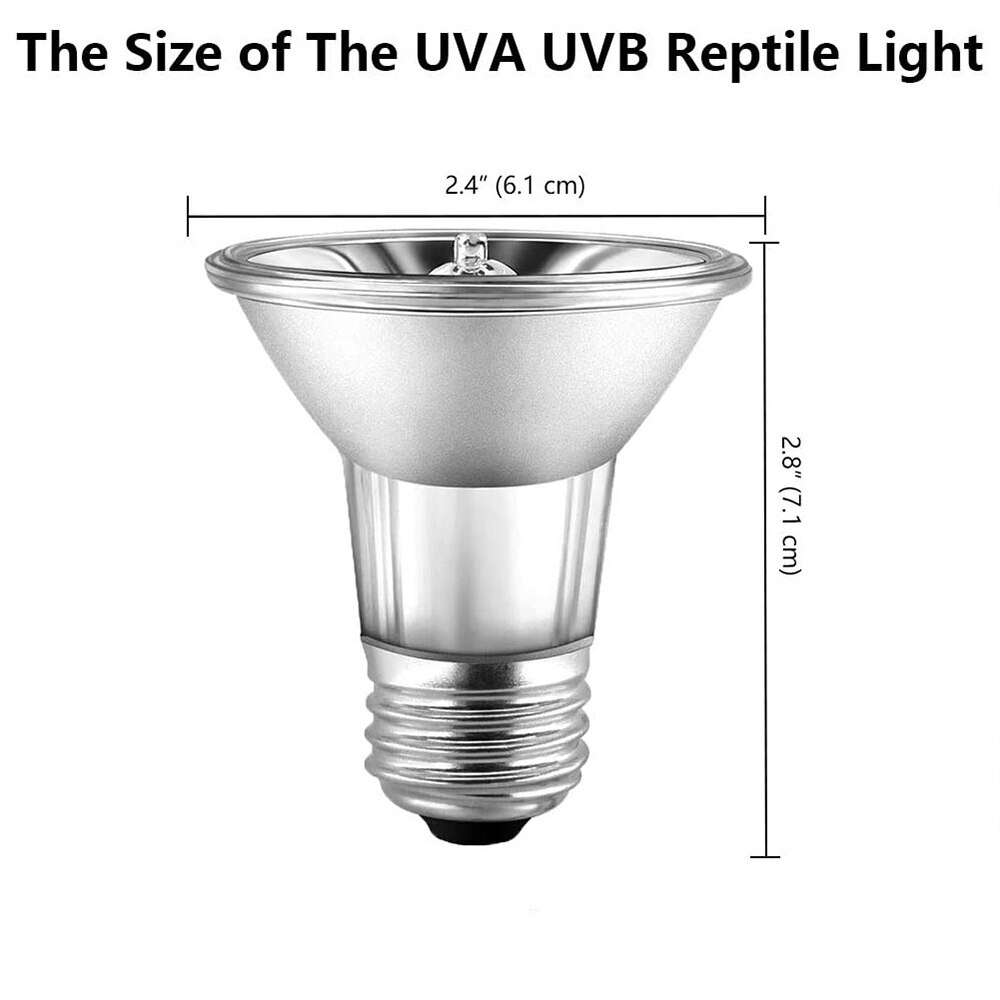 UVA + UVB Schildkröte Aalen Lampe Reptil Heizung Birne Volle Spektrum Fördern Appetit Reptil Heizung Licht Voll Spektrum Lampe d30