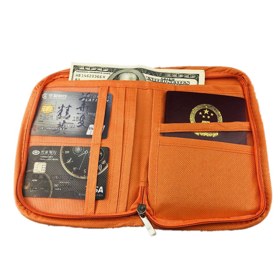 Rits Reizen Paspoorthouder Portemonnee Document Organizer Clutch, Nylon Mannen Ticket Reizen Paspoort Portemonnee Tas