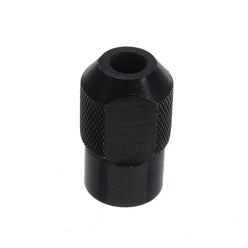 6 st 1-3.2mm mässingsborr hylschuckar med  m8 x 0.75mm +  svart mutter dremel roterande verktyg tillbehör