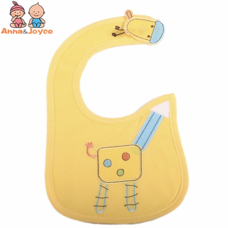 3 Stk/partij Katoen Slabbers Baby Geborduurde Speeksel Handdoeken Doeken Grappige Baby Waterdicht Bib Pak 1-3 Jaar