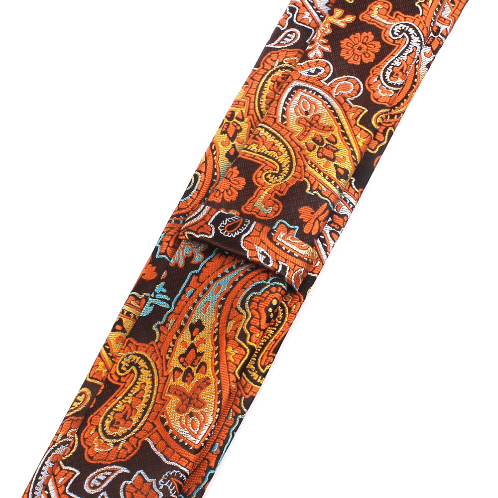 Herre slips smalt slips 6cm klassisk paisley slips til mænd formel business bryllup jakkesæt halstøj jacquard vævede slips