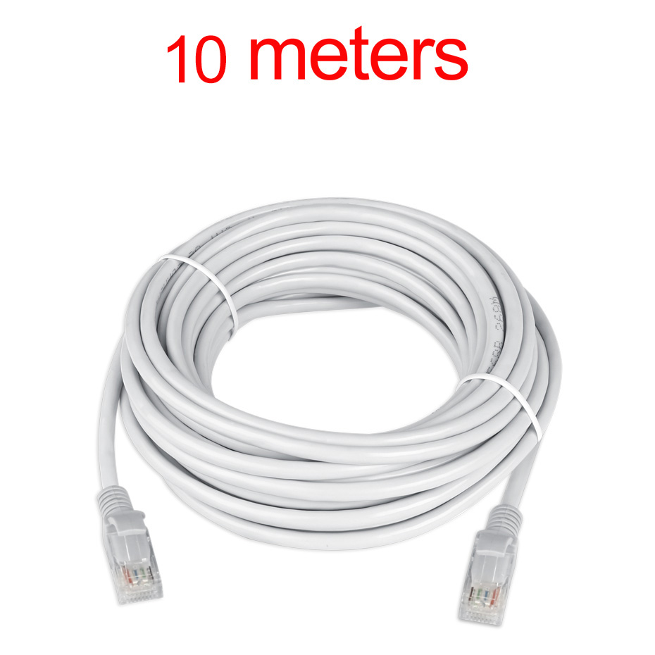Vanntett 10m 15m 20m 30m 50m cat 5e ethernet nettverkskabel  rj45 patch lan kabel for nettverk ip kamera internett poe kamera kit