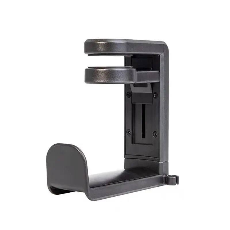 Kopfhörerständer unter dem Schreibtisch 360° ° Rotierende Clip-an unterstützt Kopfhörer Anzeige Gestell Spielen Headset Aufhänger Haken Organizer (kein Locher): Koralle