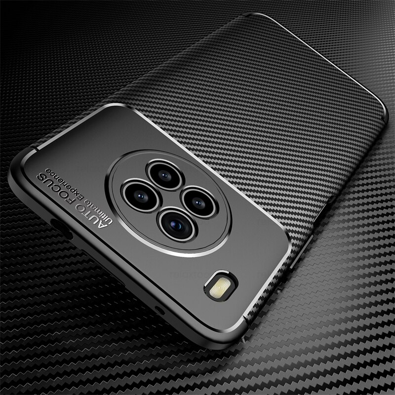 Voor Honor 50 Lite Case Matte Carbon Fiber Back Covers Honor 50 Honer Honar Xonor 50 Lite 50 Lite Licht soft Silicone Bescherm Coque