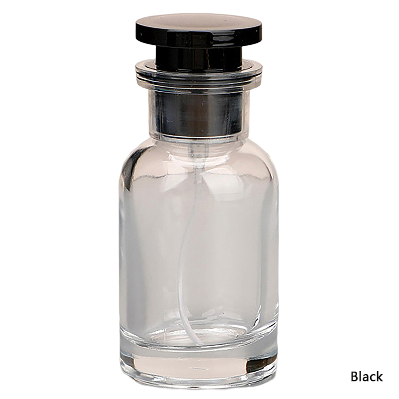 30ml lege, navulbare glazen parfumflesjes, cilindrische subflesjes, draagbare parfumverstuivers, vloeibare make-uppotjes, containers: Lichtgroen