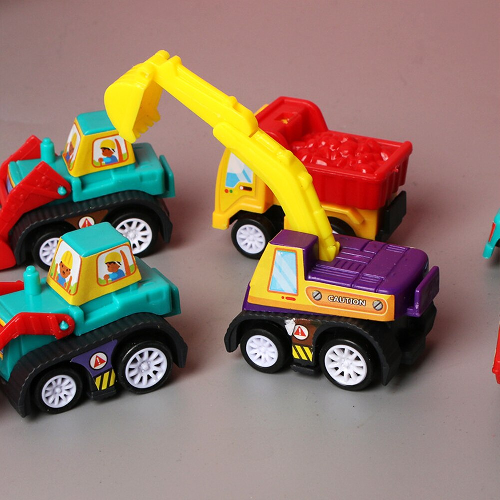 Kinder Mini Autos Modell Spielzeug Auto 6 stücke Pull Zurück Mobile Fahrzeug Jungen Spielzeug Taxi Feuer Lkw Modell Für kinder Gießt Druck Spielzeug