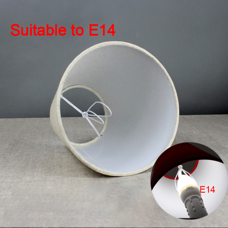 E27 e14 handgjorda linne lampskärm för vägglampa rustik sovrum sängkant mini bordslampa country retro lampskärm ljuskrona lock
