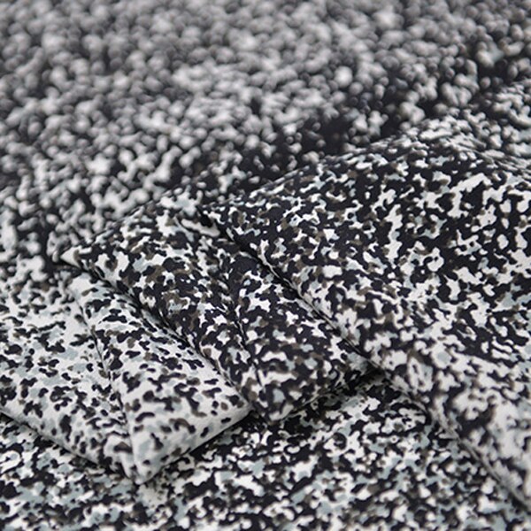 Tela de seda pura crepé de chine, 17momme, 135cm de ancho, mini estampado de manchas, SCDC1194