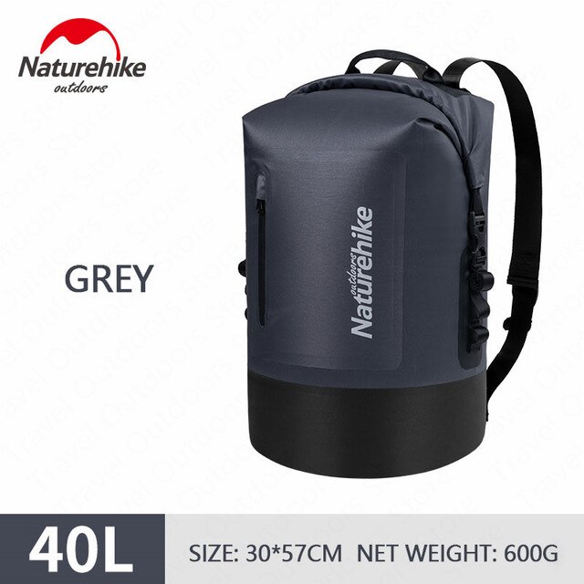 Bolsa seca impermeable de 20L, 30l y 40L para kayak de navegación, pesca descenso de ríos, natación, snowboard flotante, Camping, mochila para exteriores