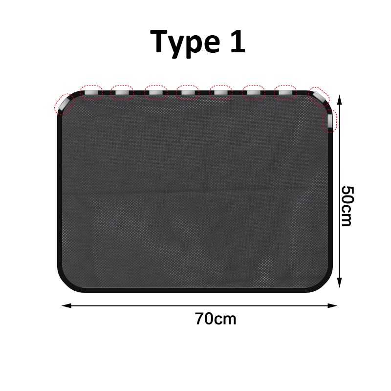 Auto Zonnescherm Uv-bescherming Auto Window Cover Zonnescherm Gordijn Zomer Mosquito Mesh Stof Bescherming Auto-Covers: Aquare