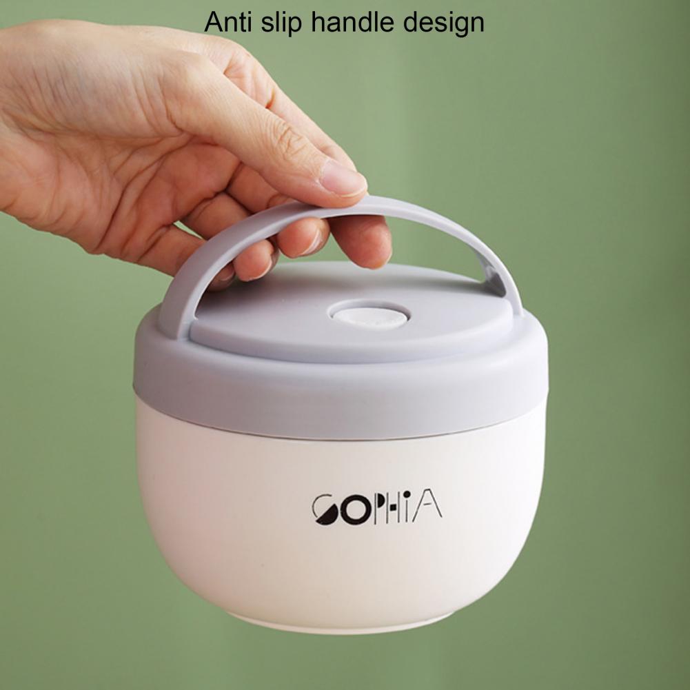 Microwaved Lunch Breakfast Cup Plastic Soup Cup Portable Lidded Soup Bowl Insulated Food Container Lunch Box Bento Box ланч бокс