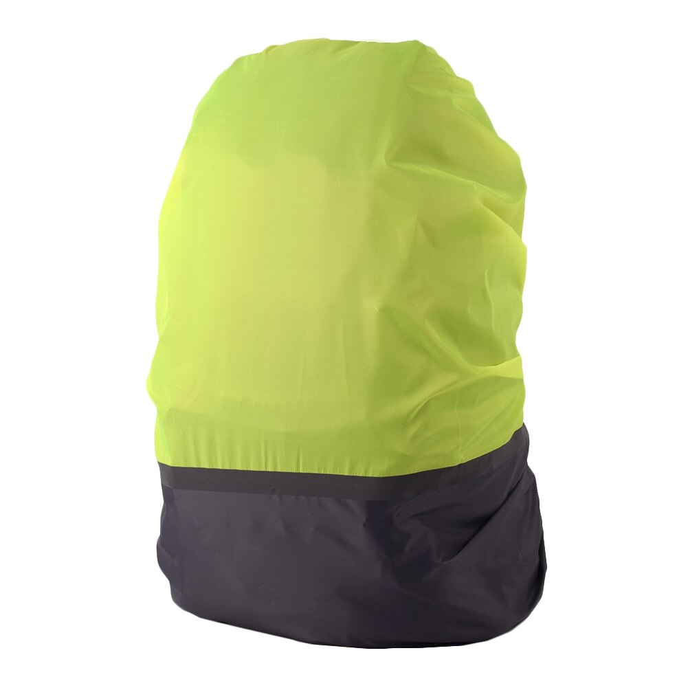 Rygsæk regndæksel 18-25l reflekterende vandtæt taskeovertræk udendørs camping rejser regntæt støvtæt betræk til rygsække: Grøn