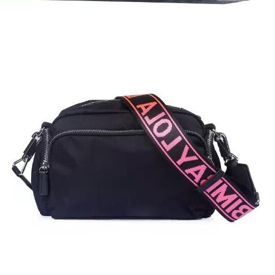 Mochila de Nylon con múltiples bolsillos para mujer, morral cruzado de viaje para chica: N8