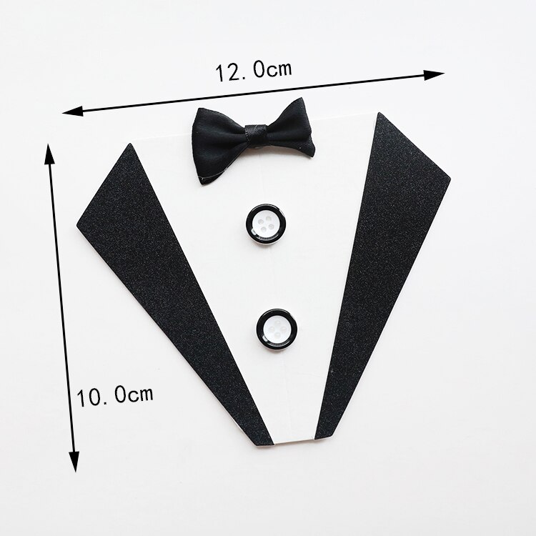 Eva Suit Bow Tie Suit Happy Fathers Day Cake Topper Happy Birthday Dad Rich Cake Decoration Cake Decorating Tools Party Favors: bow tie suit C