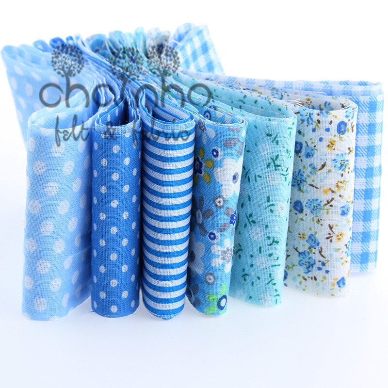 Tiras de algodón tejidos tela de cinta 7 unids/lote rollo Patchwork textiles para coser juguetes artesanías Tilda 6x100cm BC001