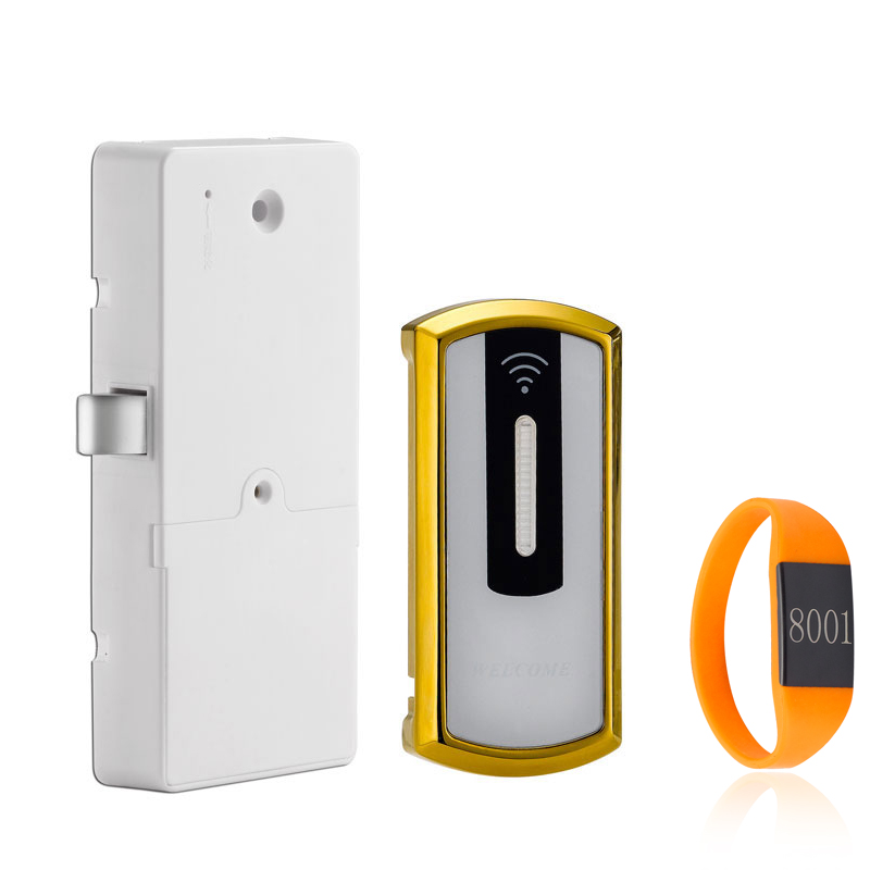 Fitness Gym Keyless 125kHz ID Card Cabinet Locker Lock: Silver