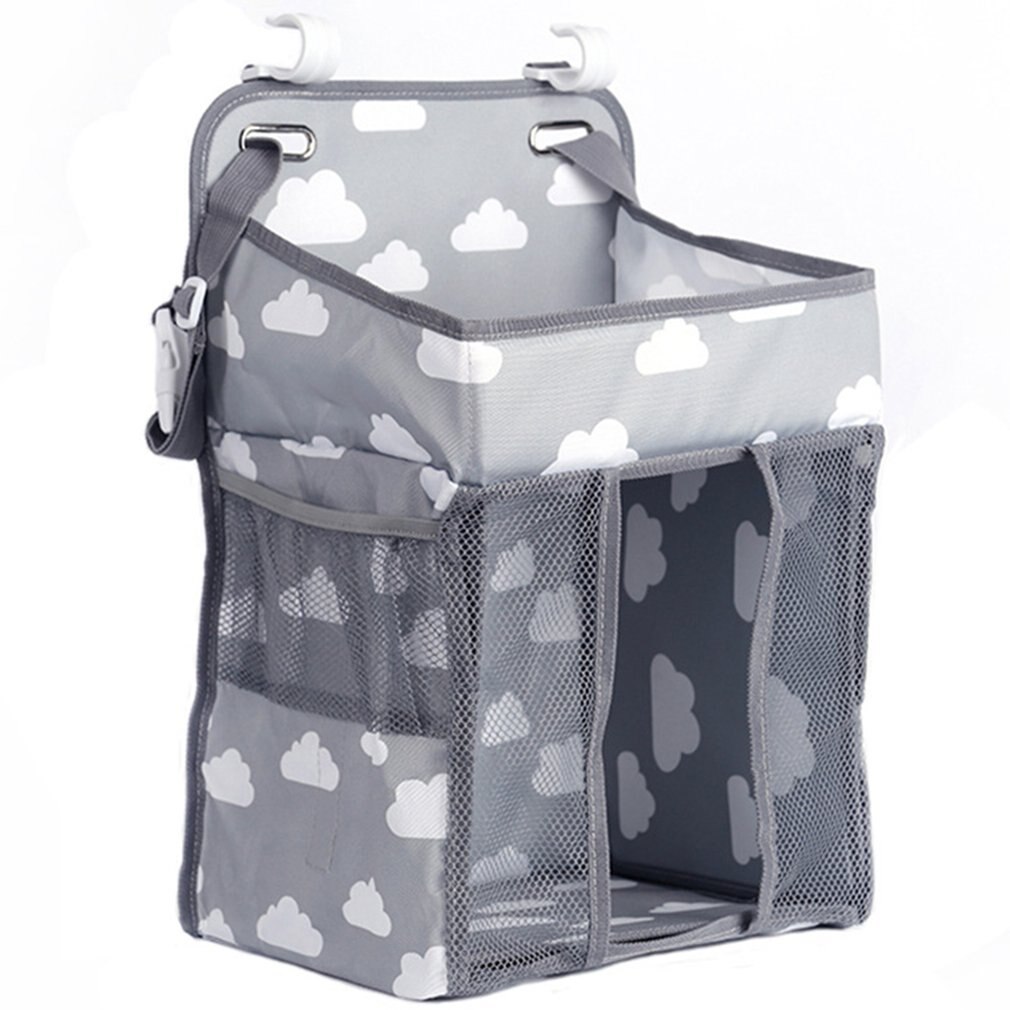 Baby Crib Hanging Storage Bag Diaper Nappy Organizer Cot Bed Organizer Bag Infant Essentials Diaper Caddy Kids Crib Bedding Sets