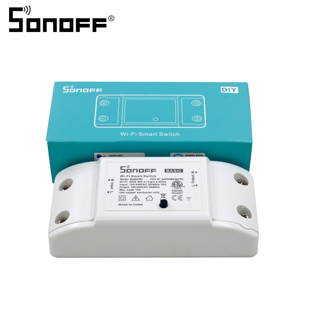 Sonoff Basic 220V Wifi Switch Wireless Remote Control Smart Switch Module /Light DIY Timer Work with Alexa Google Home eWeLink: Default Title