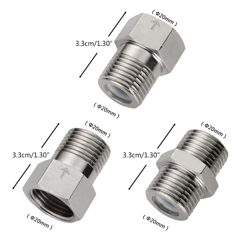 4-Points Threaded Check Valve Multi-purpose One Way Non-return Check Valve