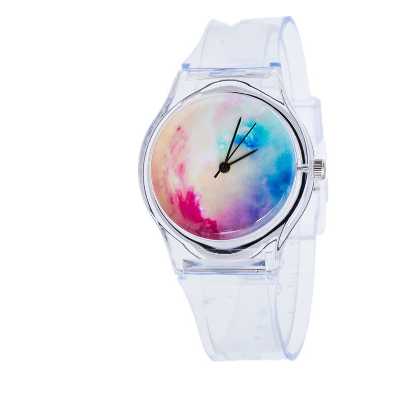 Sterrenhemel Wijzerplaat Horloges Voor Vrouwen Mode Transparante Dames Quartz Horloge Vrouwelijke Polshorloge Reloj Mujer: d