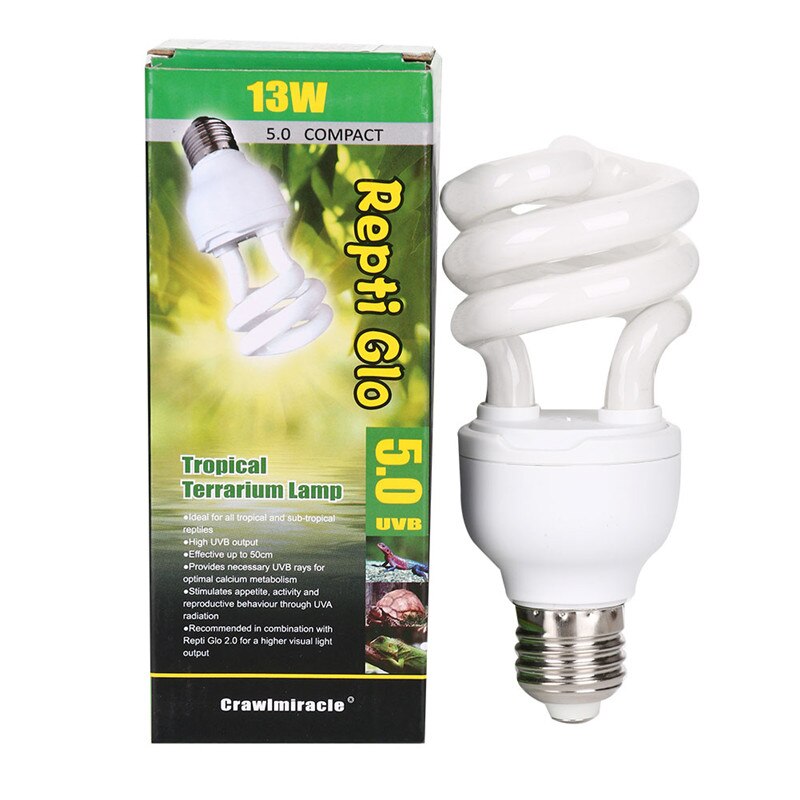 5,0 10,0 UVB 13W Reptiles anfibios tortuga lagarto serpiente bombilla lámpara lámparas de ahorro de energía iluminación 220V
