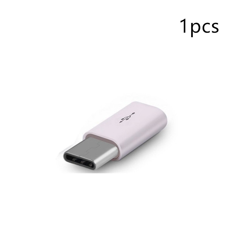 5Pcs Exquisite Kleine Micro Usb Stecker Auf Typ-c Weibliche Microusb Zu Typ C Bequem Allgemeine Konverter Adapter für Huawei Samsung: 1pcs(White)