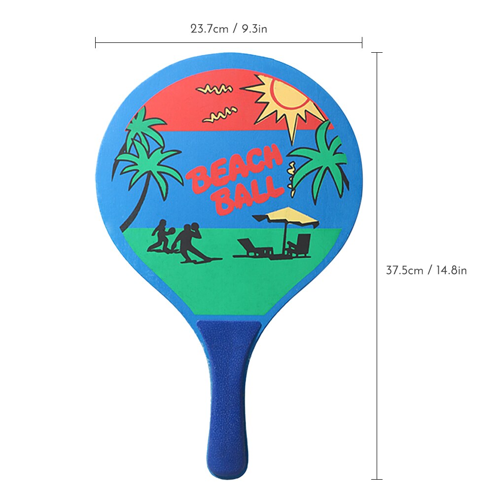 Cricket badminton racket 7mm grote badminton rackets zeven lagen houten strandracket met 2 ballen voor zowel binnen- als buitensporten