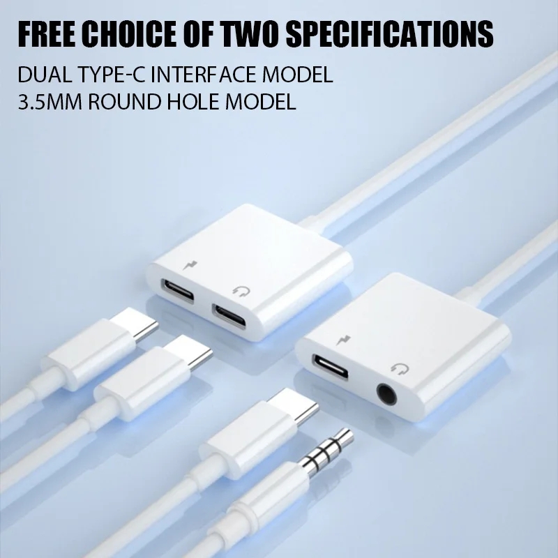 USB Type C naar 3,5 mm vrouwelijke hoofdtelefoonaansluiting Adapter USB C naar Aux-audiokabel Snoer voor iPhone 15 Plus 15 Pro Max iPad Pro MacBook