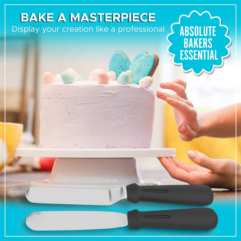 Rotating Cake Turntable Kit Cake Decorating Tools Cake Display Stand Icing Spatulas Scraper Pastry Bakery Kitchen Accessories