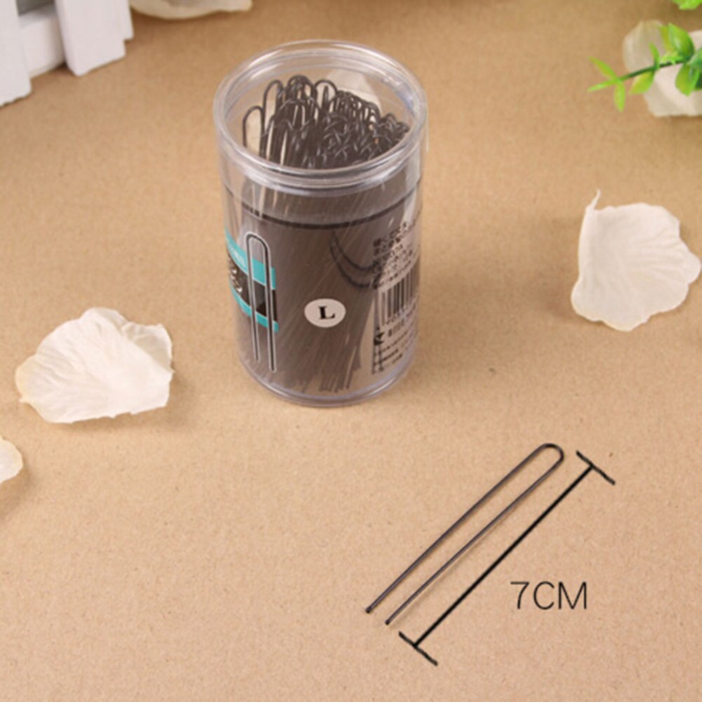 100pcs Women Hair Pins U Shaped Corrugated Stainless Steel Hair Clip Hair Pins Hair Accessories for Bun Hairstyle Updo Hairstyle