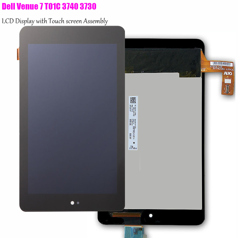 Pour Dell Venue 7 T01C 3740 3730 tablette PC écran tactile numériseur + LCD affichage assemblage pièces remplacer le panneau