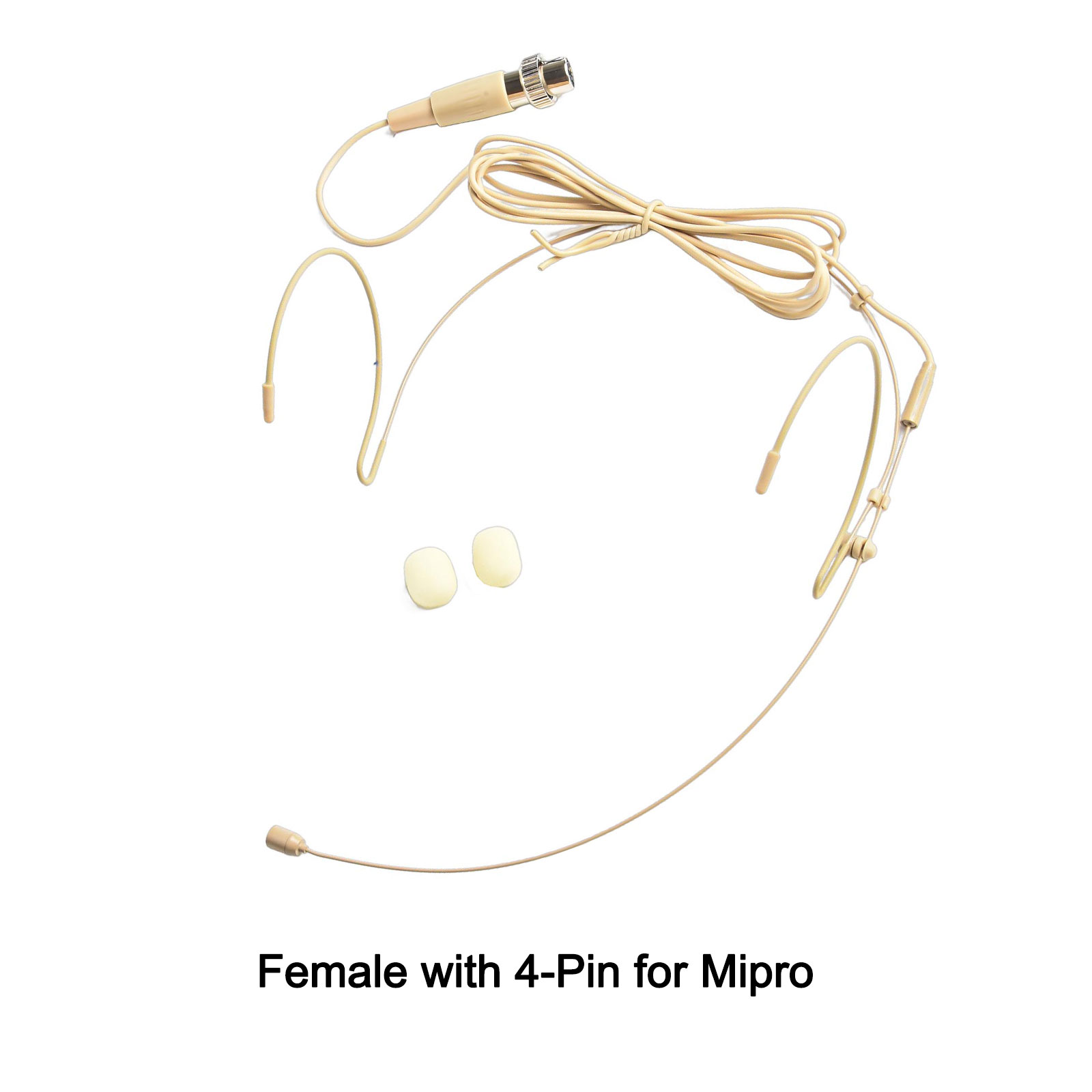 Brand Double Earhook Headset Mic Headworn Microphone 3.5mm 3 Pin 4 Pin Connector For Shure Microphone Firmly Wear Microphone