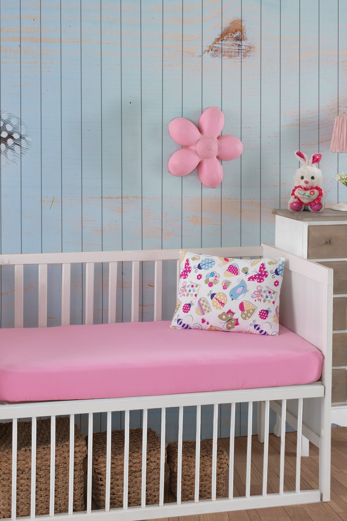 Lady Moda Baby Fitted Sheet Set 100% Cotton | 2 pcs Crib Fitted Sheet Set