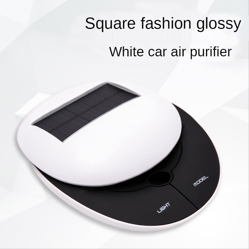 Solar car air purifier car automotive OEM oxygen anion air purifying machine: white square