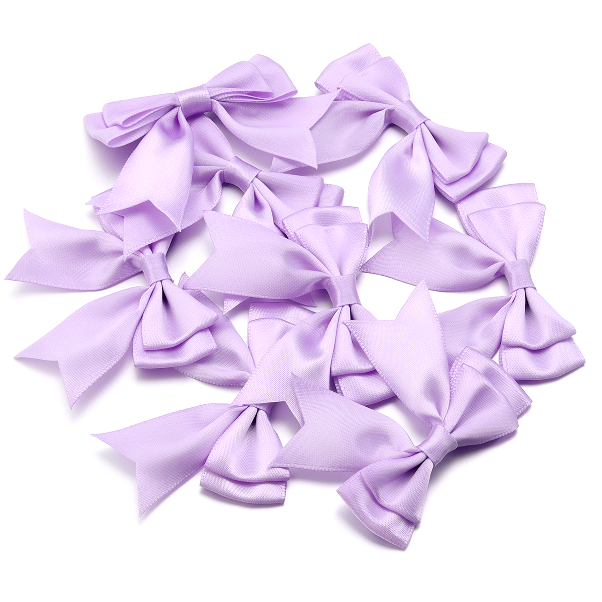 10 stks/partij Satijnen Lint Strikken Leuke Kleurrijke Dacron Dubbellaags Strik Boog Bloem Voor DIY Craft Kleding Decoratie Accessoires: Koper