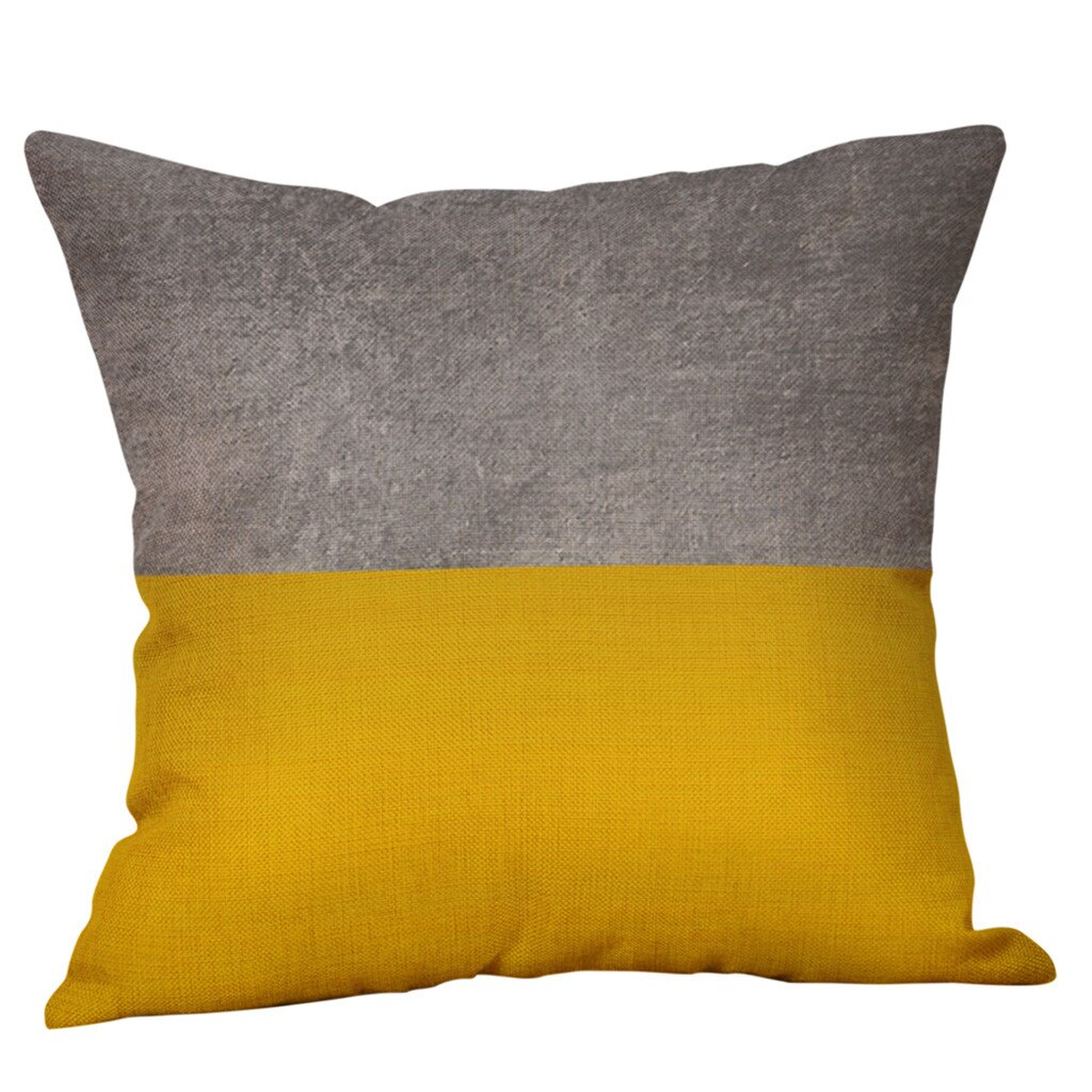 Mosterd Kussensloop Geel Geometrische Fall Autumnpillow Covers Decoratieve Offioce Thuis Woonkamer Sierkussen