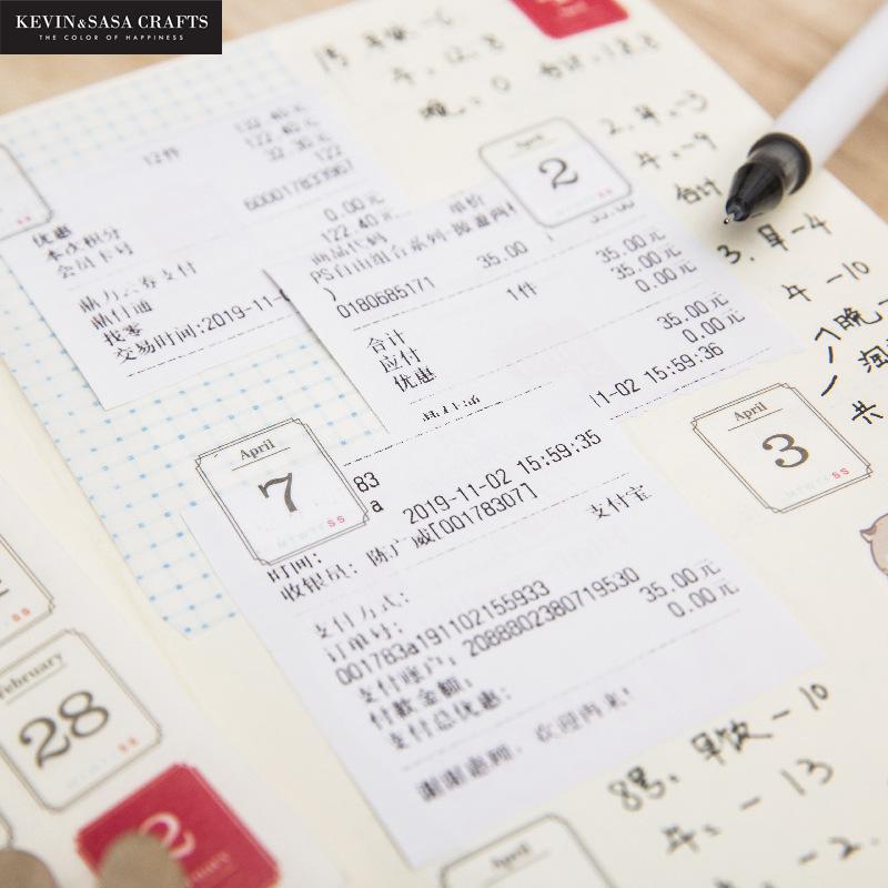 12sheets/set 365 Day Plan Sticker Set Year Planer Label Sticker Scrapbooking School Suppliers Stationery By Kevin&sasa Crafts