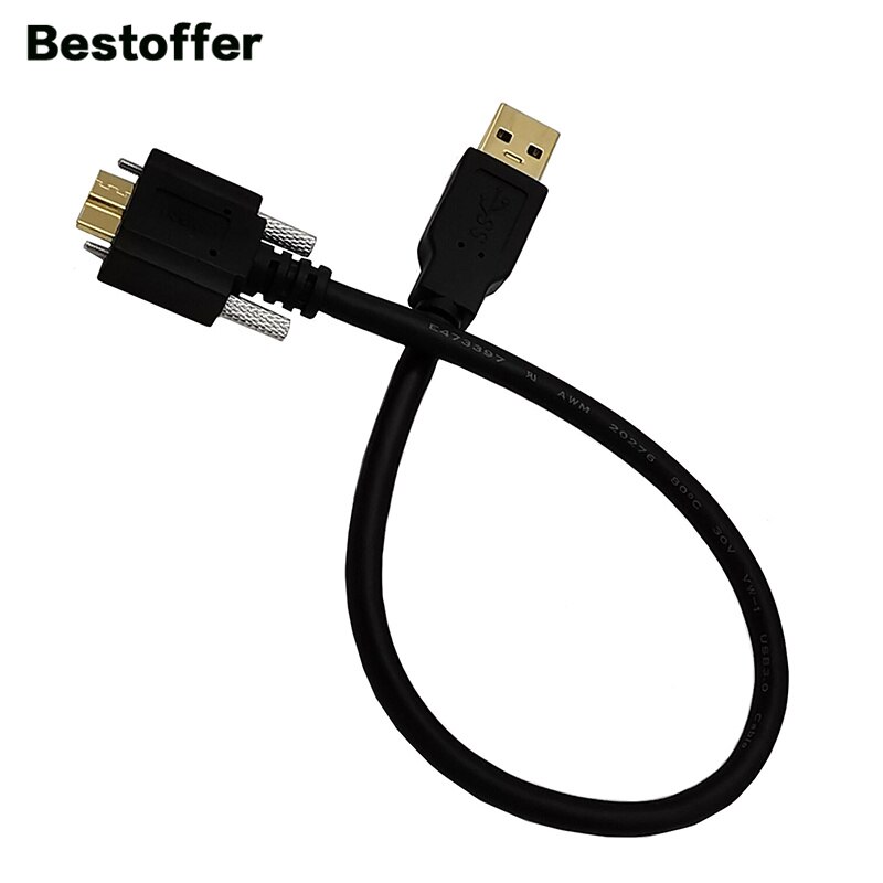 Hoge Snelheid 5Gbps Usb 3.0 A Male Naar Micro B Male Vergulde Datakabel 0.3 Meter / 1 Meter / 1.8 Meter