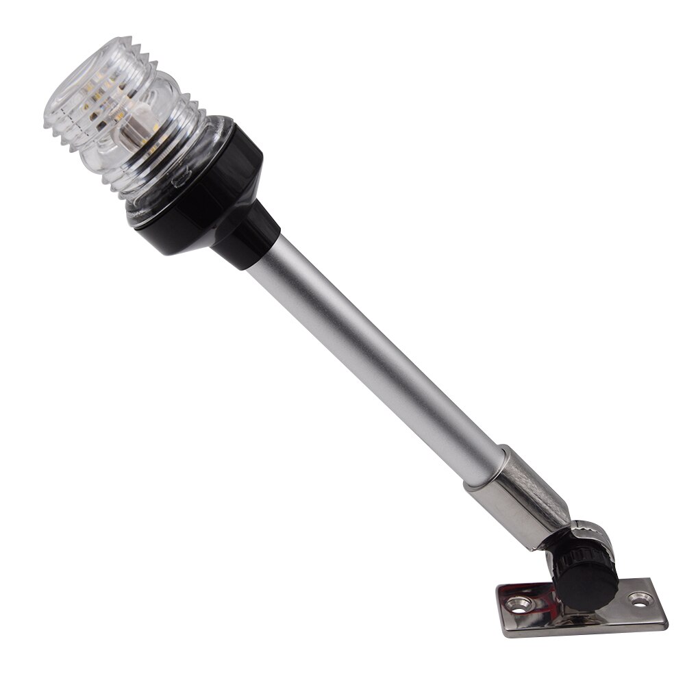 6 12 tommer fold ned led bådnavigationslys til yacht marine hækankerlys 12 ~ 24v sejlsignallys 4000 ~ 4500k ru skib