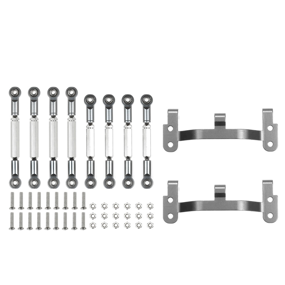 WPL B1 B-1 B14 B-14 B24 B-24 C14 C24 1/16 RC Car Spare Parts Upgrade Metal Pull Rod Steering Pull Rod Servo Rod Pull Rod Base