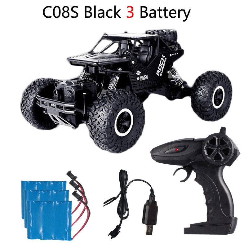 C08S Afstandsbediening Speelgoed Rc Auto 1:16 4WD Klimmen Auto Bigfoot Auto Off-Road Voertuig Speelgoed Voor Kinderen dubbele Motoren