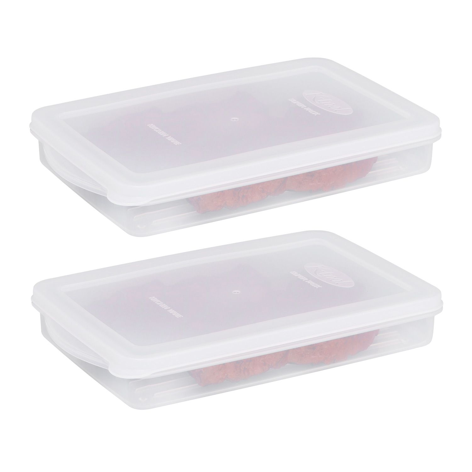 Organization Food Storage Freezer Box Meal Prep Cheese Containers Deli Meat Saver Bacon Storage Box Containers with Lid